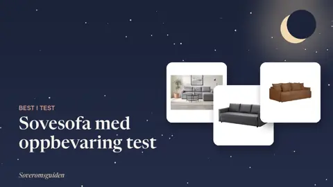 Sovesofa med oppbevaring test