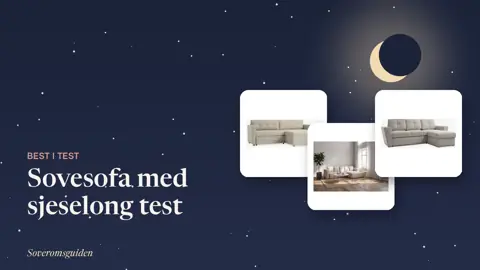 Sovesofa med sjeselong test