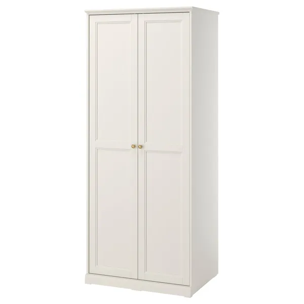 FÅGELFJÄLLET garderobe med 2 dører i offwhite