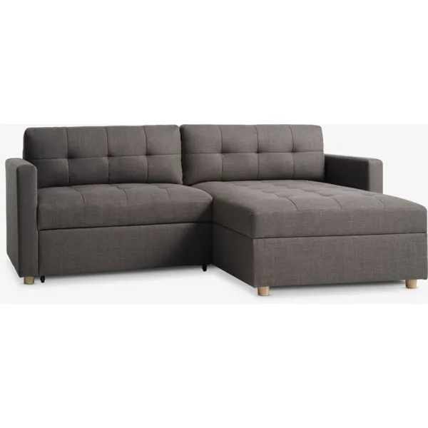 Sovesofa m/sjeselong TEGLHUSE beige stoff