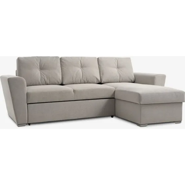 Sovesofa m/sjeselong VEJLBY lys sand