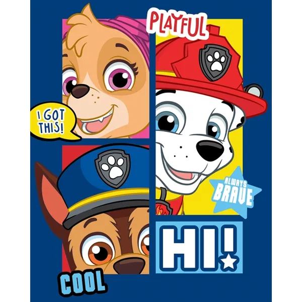 Paw Patrol fleeceteppe til barn