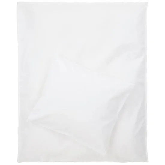 Princess Plain cotton hvit bomullsengesett 100x140
