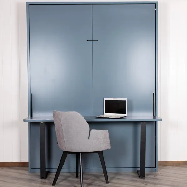 Vertikal seng med skrivebord 140 cm
