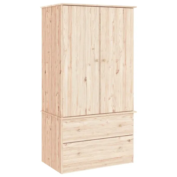vidaXL garderobe i heltre furu