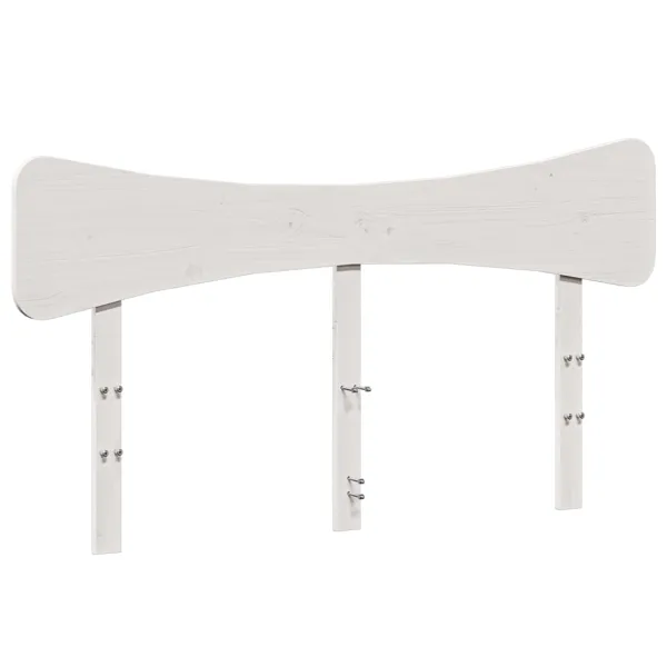 vidaXL Hodegavl hvit 150 cm heltre furu