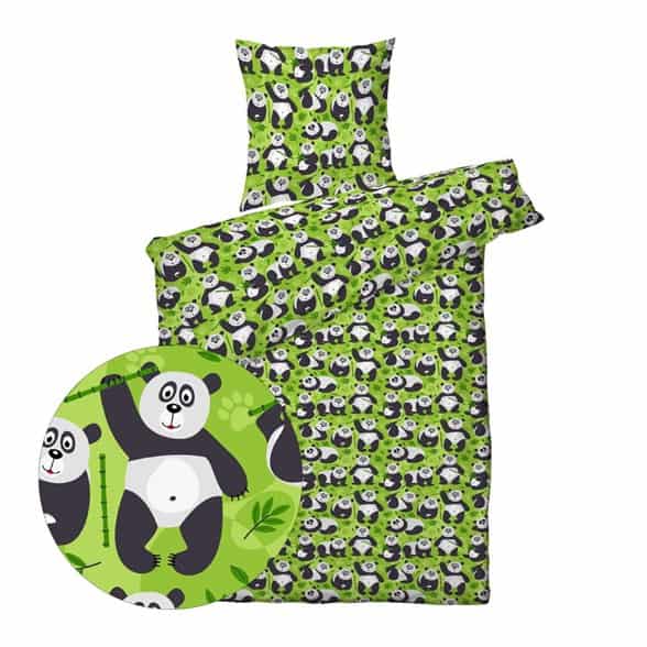 Barne sengesett 140×200/60×63 cm – Panda – ProSleep Kids