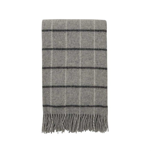 Høie Ull pledd – Kibo – 130×180 cm – Grå