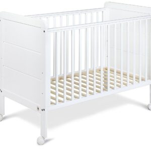 Yappy Kids Sprinkelseng Med Hjul, Hvit