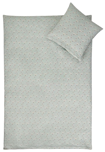 Junior sengetøy – 100×140 cm – 100% Bomullssateng – Summer turkis