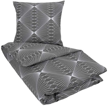 Dobbeldyne sengesett – 200×220 cm – 100% bomull – Diamond grey – Borg Living