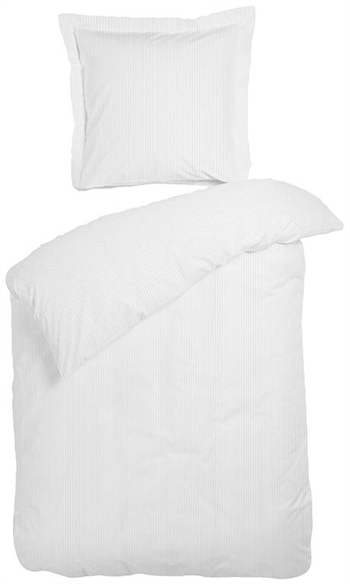 Dobbelt sengesett – Night & Day sengetøy – Raie hvite striper – Bomullssateng – 200×220 cm
