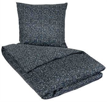 Sengesett 240×220 – Kingsize sengetøy – 100% Bomullssateng – Marble blue