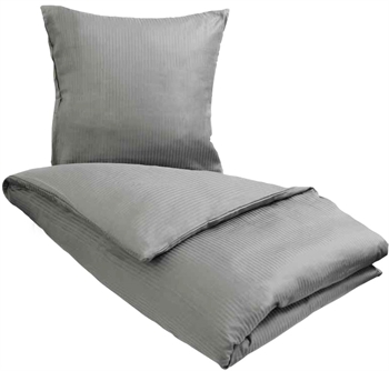 Sengetøy – 100% egyptisk bomull – 140×200 cm – Lys grå – Jacquard vevd sengesett fra By Borg