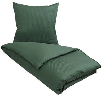Sengetøy – 100% egyptisk bomull – 140×200 cm – Mørkegrønn – Jacquard vevd sengesett fra By Borg
