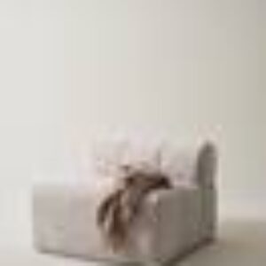 DERMY sofamodul Eliseouter: champagne color leather /inside: offwhite color velvet