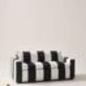 SARBONNE MINI barnesofa Svart/hvit