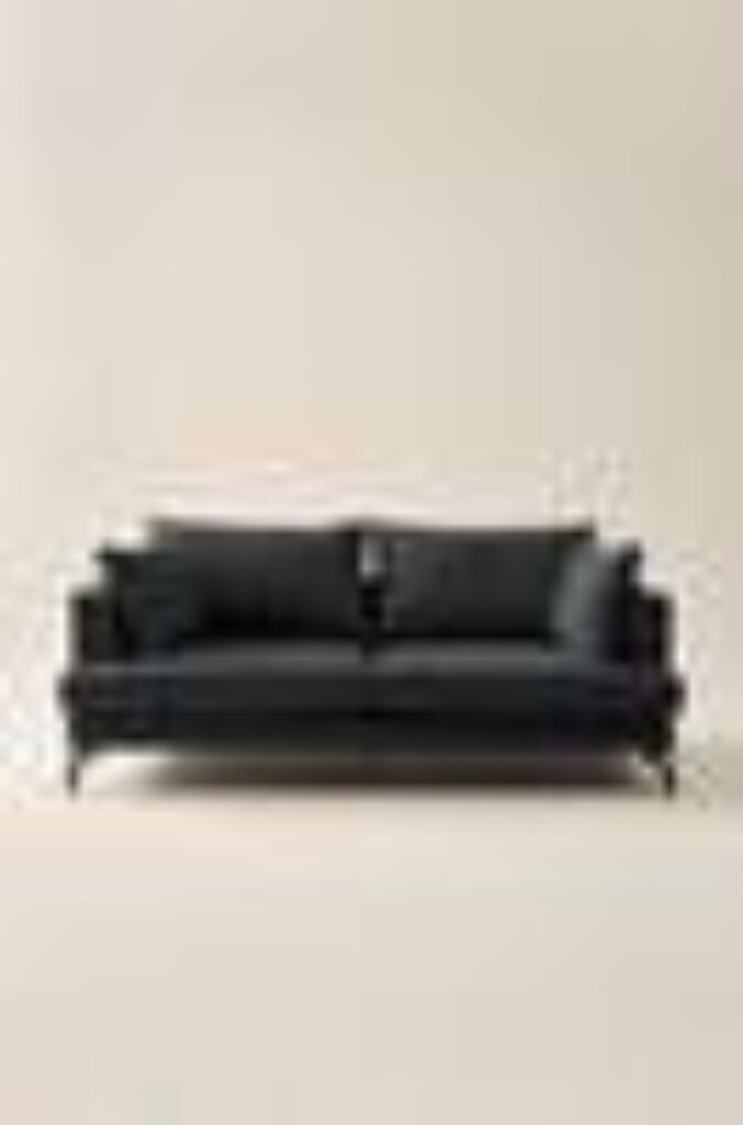 VILLACH sofa 3seter Black mdf / metall Priser og sammenligning