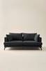 VILLACH sofa 3-seter Black mdf / metall