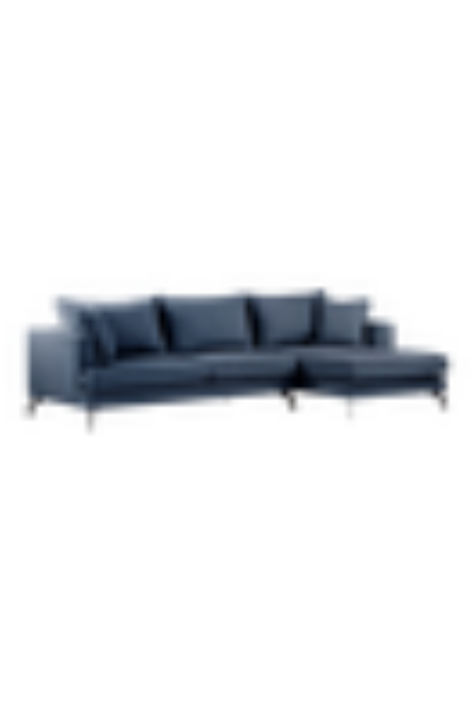 VILLACH sofa 3seter divan høyre Indigoblå Priser og sammenligning