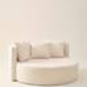 WYOMING TEDDY sofa 2-seter Naturhvit