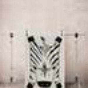 ABBOTT luggteppe 120x170 cm Naturhvit/svart