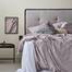 ANEMONE sengesett dobbeltseng - økologisk Purple