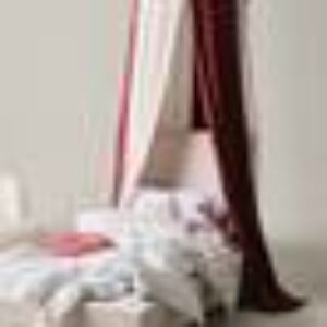 BLOCK sengehimmel Hvit/rød