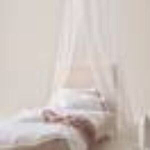 GANZA sengehimmel Ø 55 cm Hvit krystall transparent marmor