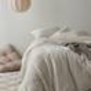 LILIA sengesett dobbeltseng - økologisk Linbeige