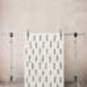 LOOPA luggteppe 120x170 cm Hvit / antrasitt svart