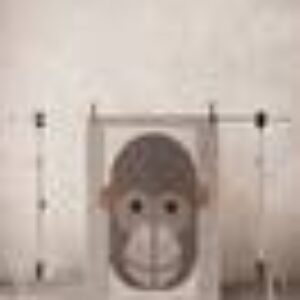 MADDOZ bomullsteppe 120x170 cm Hvit/grå