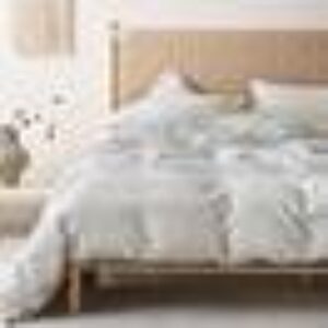 NEZZIE sengesett dobbeltseng Lys grå