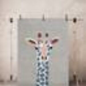 PORTRAIT bomullsteppe 130x190 cm Grå/blå