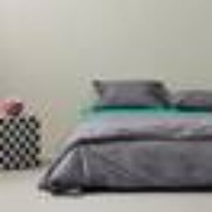 REMY sengesett dobbeltseng - økologisk Varm Grå