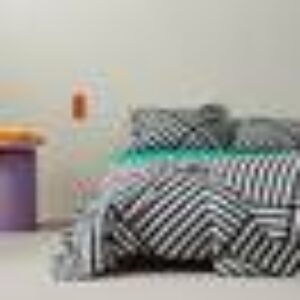 RIMA sengesett enkeltseng Svart/benhvit