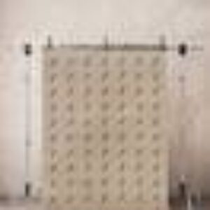 STEPPY bomullsteppe 130x190 cm Beige/grønn