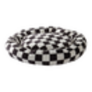 YOSHINI hundeseng/katteseng Svart/hvit